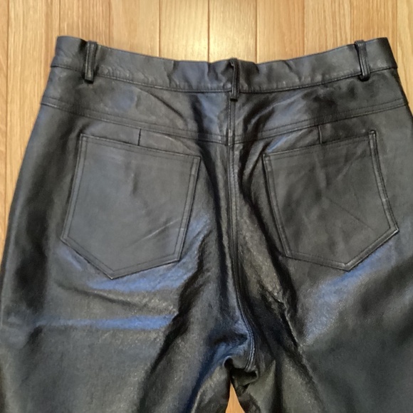 Leather Trousers, black, 5 pocket style, size 31 - Picture 6 of 12